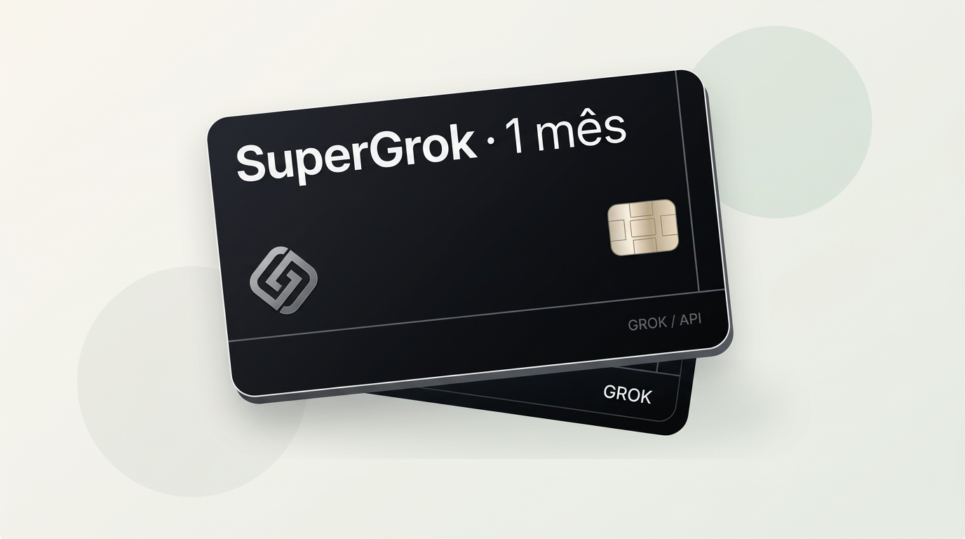 SuperGrok · 1 mês — SuperGrok · conta · 1 mês