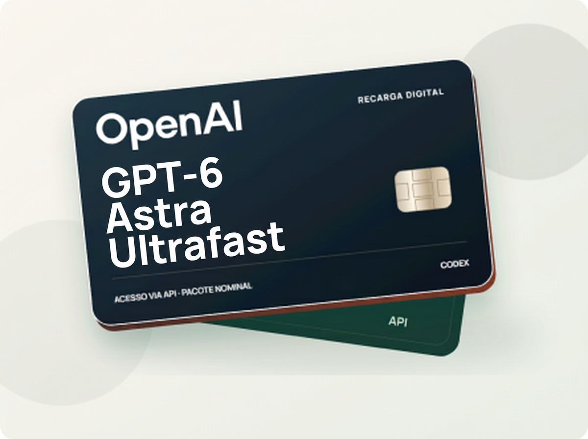 Chave API GPT-5.6 para Codex | 10M a 100M Tokens | OpenAI API — 10M tokens API